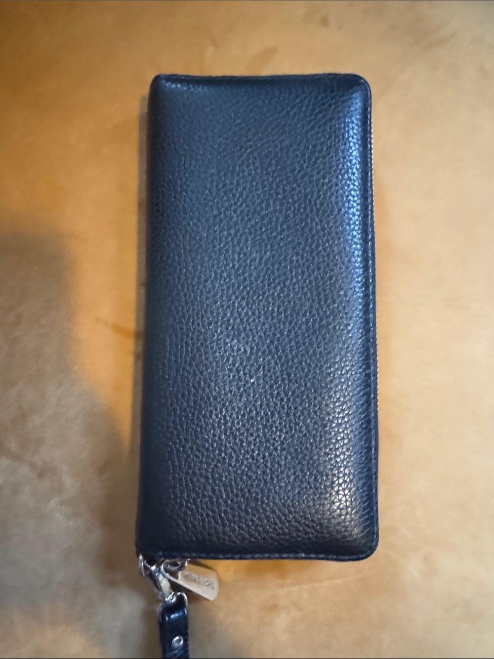 Michael Kors Black Pebbled Leather Wristlet Card Holder - Picture 3 of 4